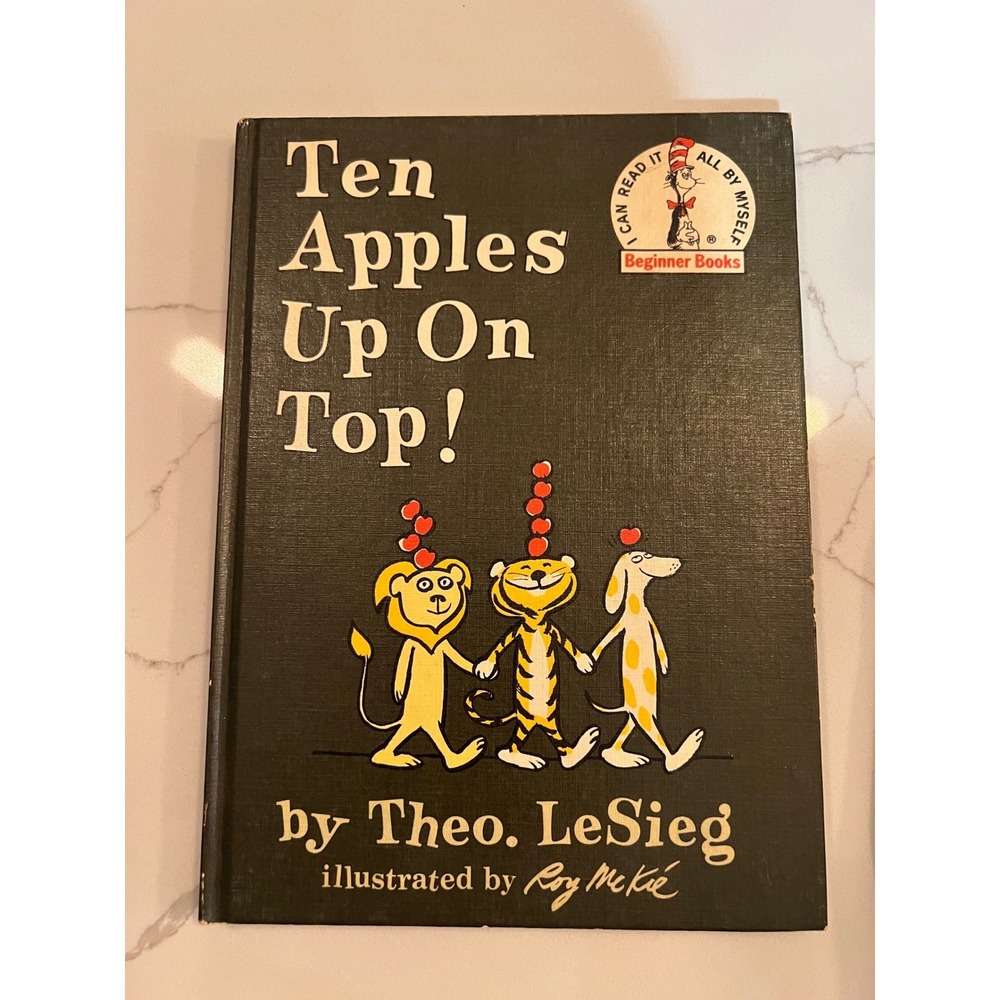 Ten Apples Up On Top! by Theo. LeSieg Dr Seuss Vintage Hardcover Beginner Books